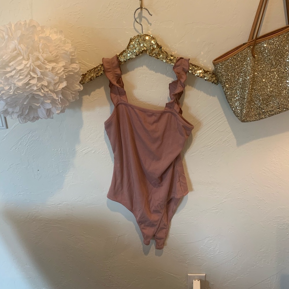 pink bodysuit